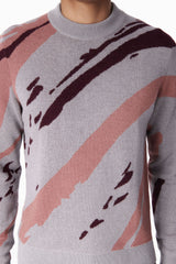 Dove Gray Pink and Burgundy