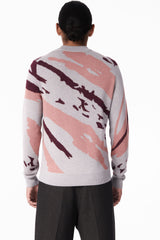 Dove Gray Pink and Burgundy