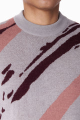 Dove Gray Pink and Burgundy