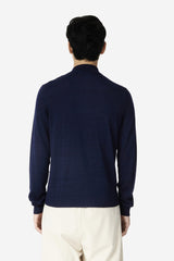 Dark Navy with Anthracite stitch