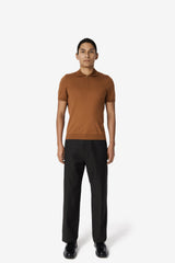 Brown with Gold Riri zipper