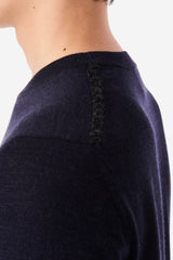 Dark Navy with Anthracite stitch